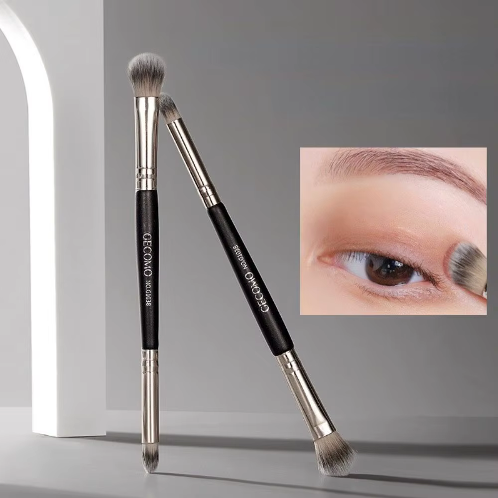 Pinceaux à maquillage double embout pour les yeux