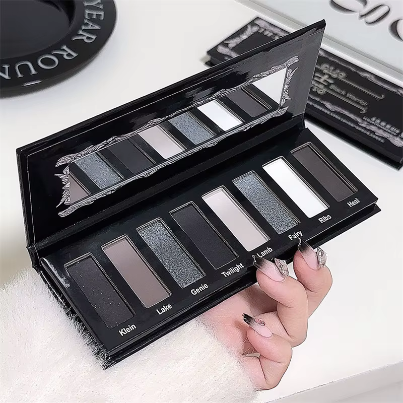 Palette de fards à paupières fumés 8 couleurs