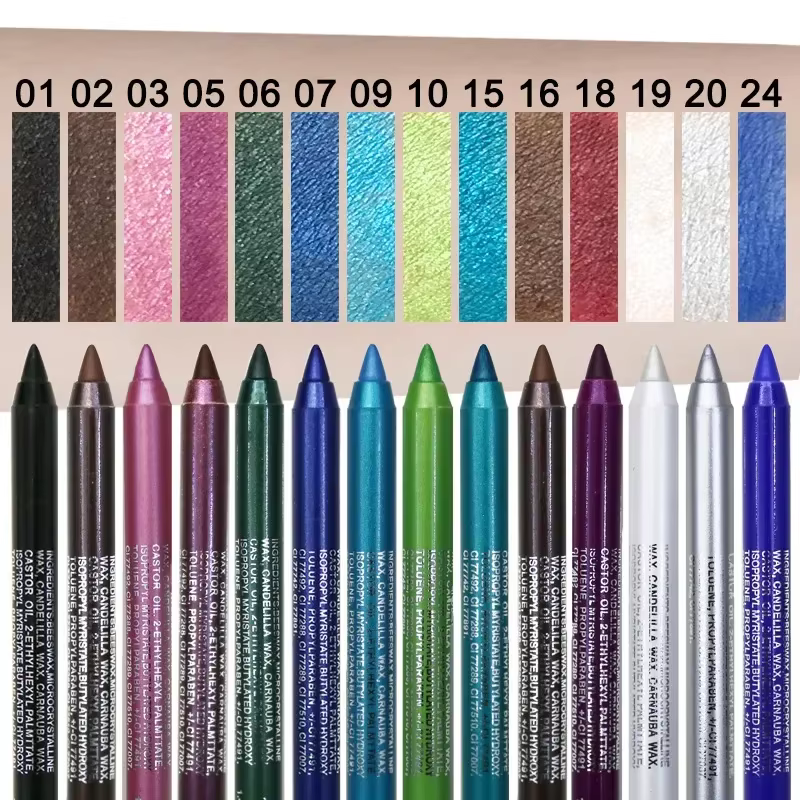Stylo Eyeliner coloré 6 couleurs