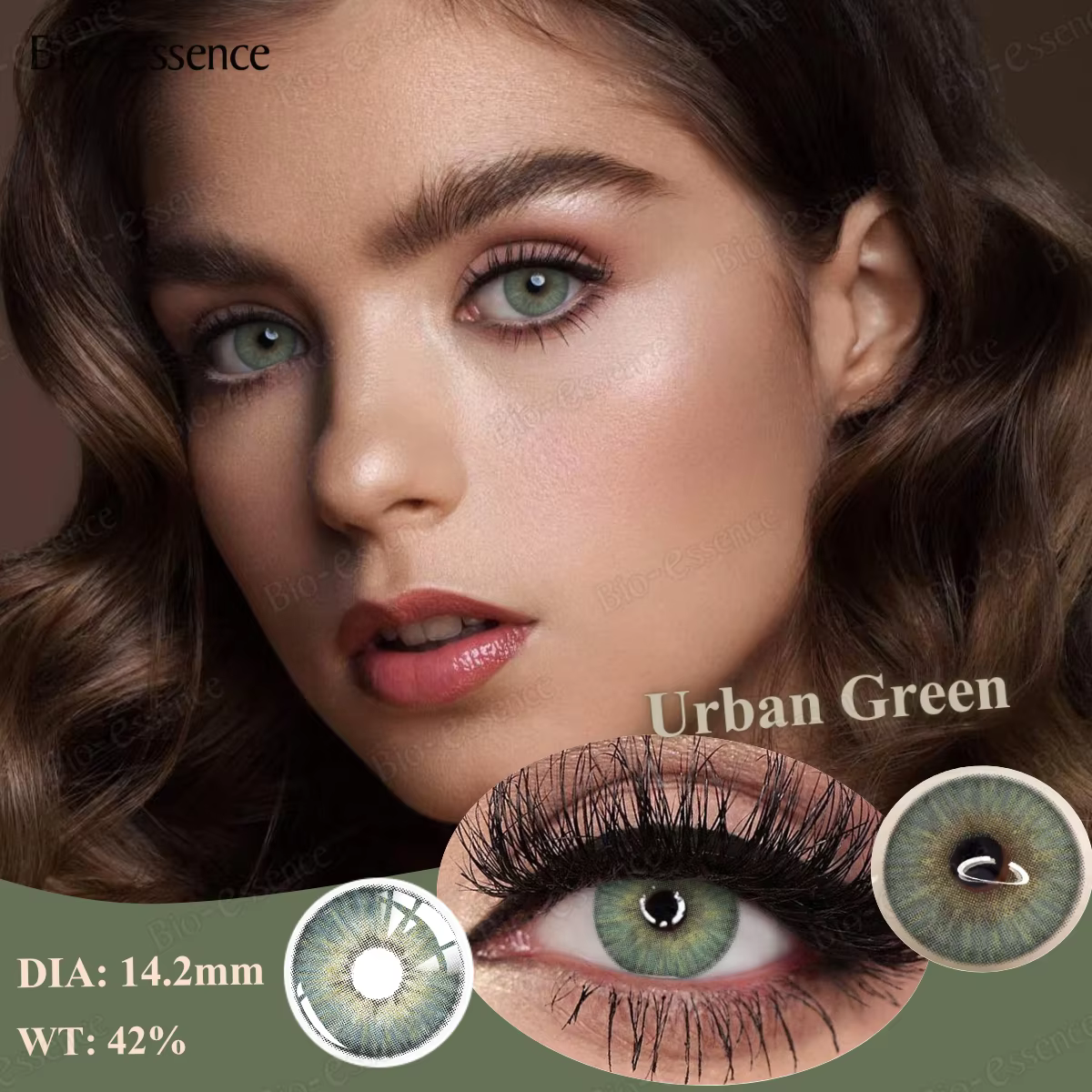 Bio-essence – lentilles de contact de couleur bleue pour les yeux