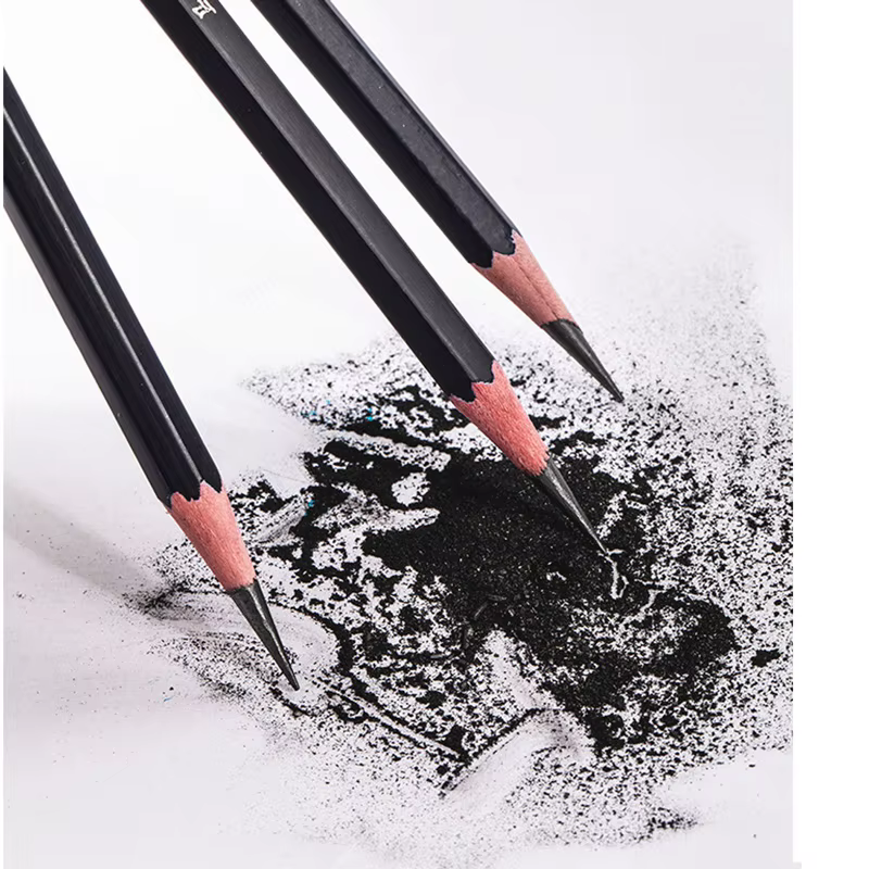 Crayons à croquis en bois professionnels, surligneur HB, 2H, 12B, 10B, 8B, 7B, 6B, 5B, 4B, 3B, 2B Graphite Art Manual, Piazza Pen, School Staacquering