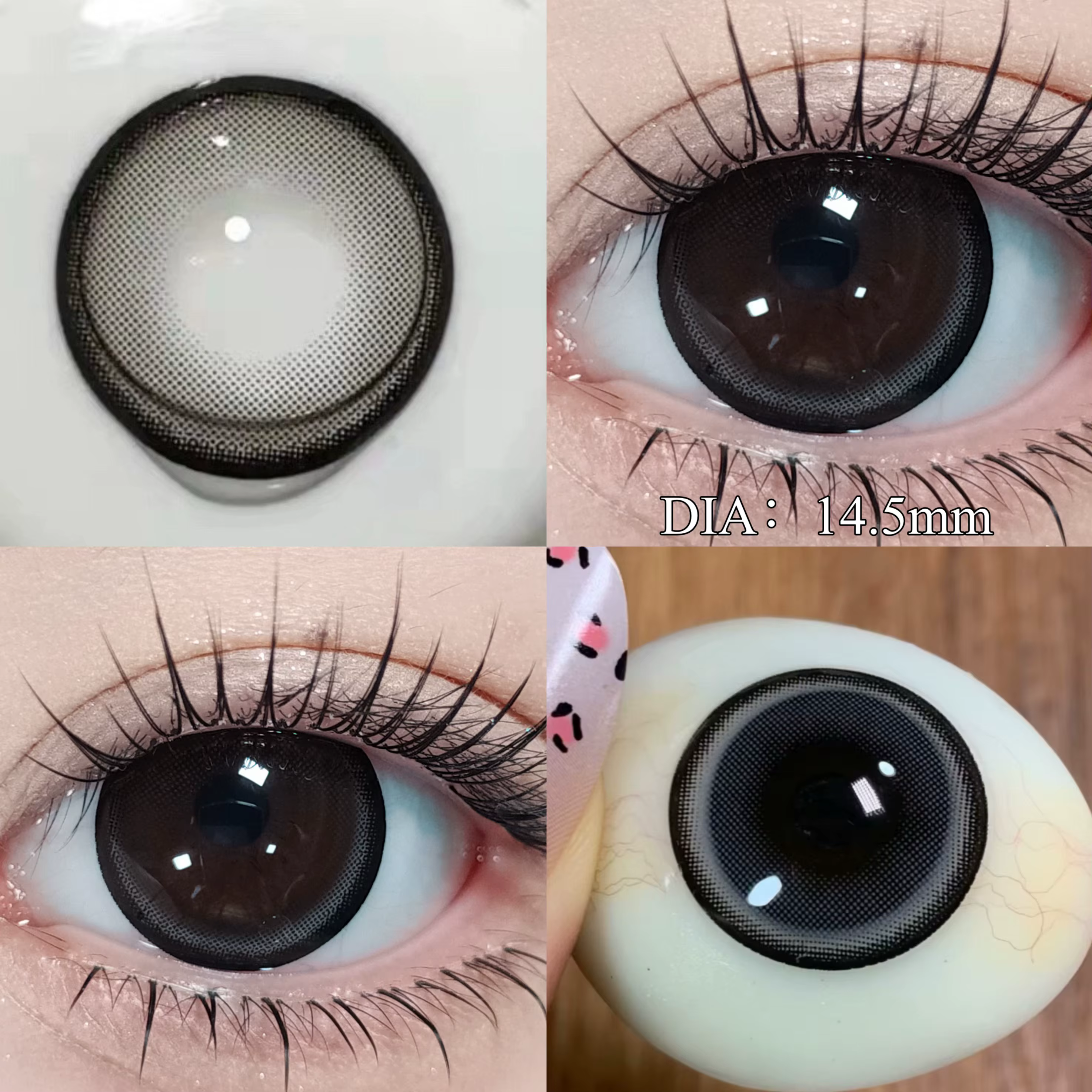 2pcs Myopie Cosplay Série Lentilles De Contact Colorées Pour Les Yeux Cosmétiques Pupilles Oeil document Lentille Avec
