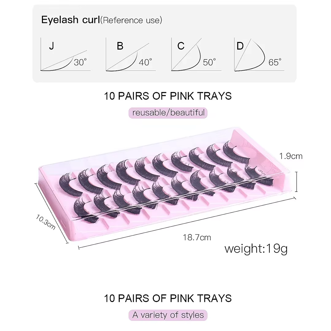 10 paires de cils