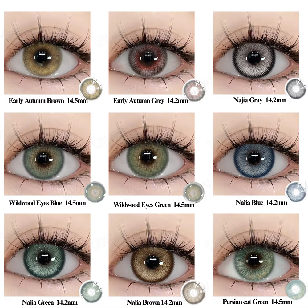 UYAAI 10-100 paires de lentilles de couleur pour les yeux