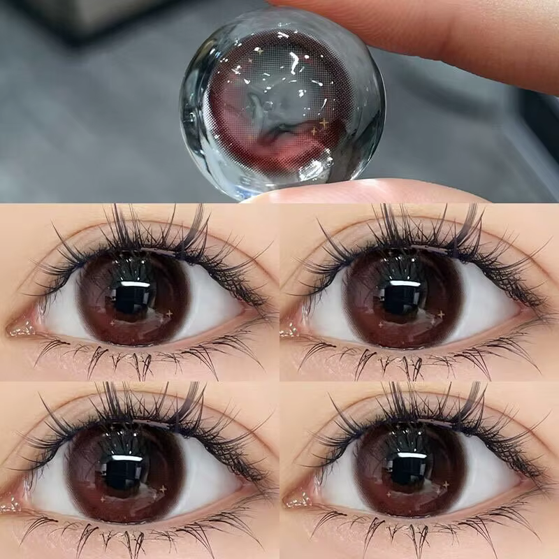 KSSEYE 1 paire de nouvelles lentilles de contact de couleur avec degré de myopie haute qualité yeux bleus lentille colorée maquillage belle élève utilisation annuelle