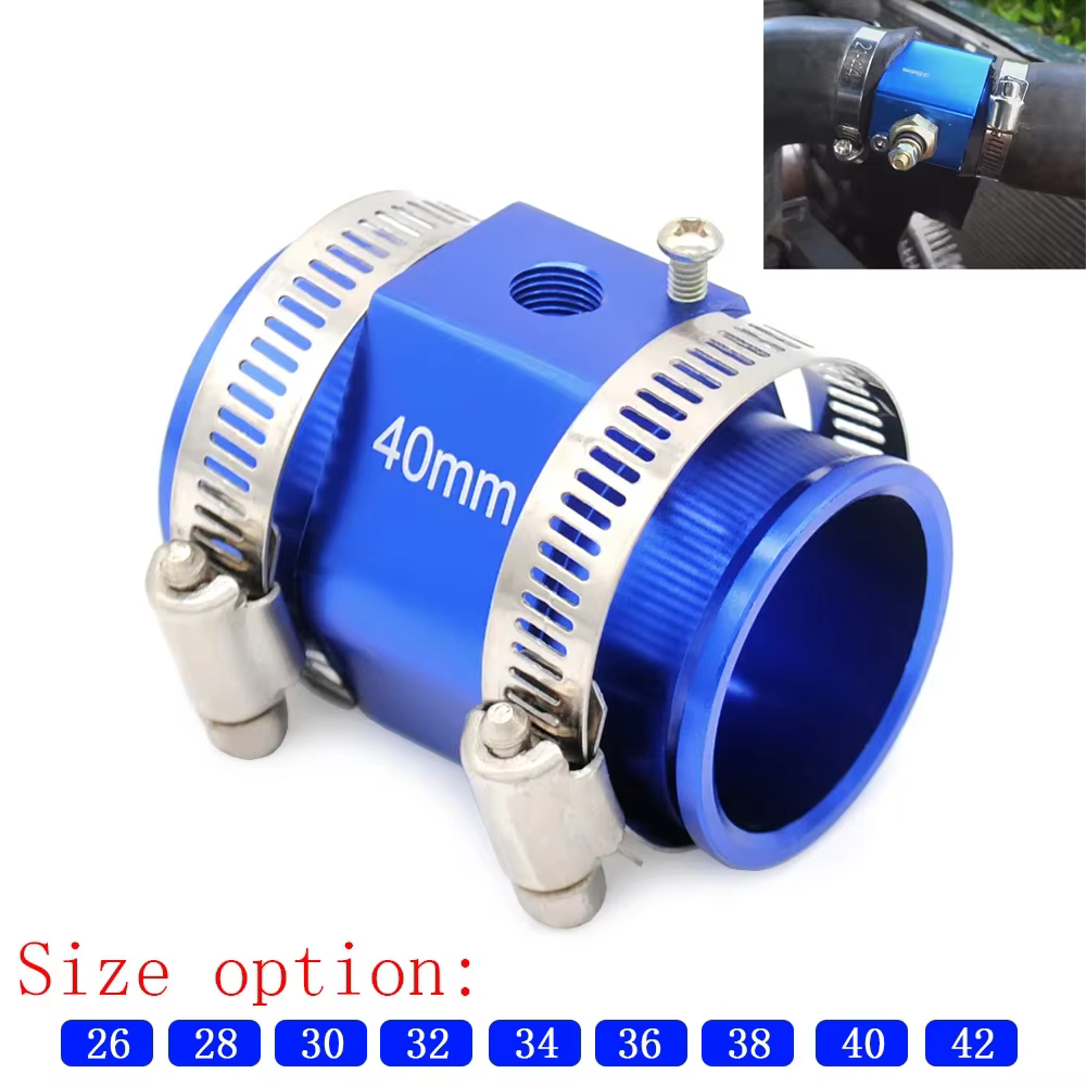 Jauge de température d'eau pour radiateur, capteur de tuyau de Joint 42mm 40mm 38mm 36mm 34mm 32mm 30mm 28mm 26mm adaptateur de tuyau