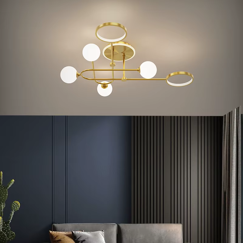 Plafonnier nordique en forme de salon, moderne, Simple et créatif, pour chambre à coucher, salle à manger, luminaires de petite taille, décor