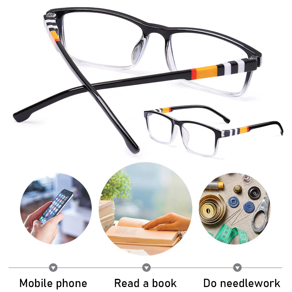 Lunettes de lecture anti-lumière bleue unisexes, lunettes de protection des yeux ultra-légères, lunettes de presbytie confortables, élégantes et à la mode