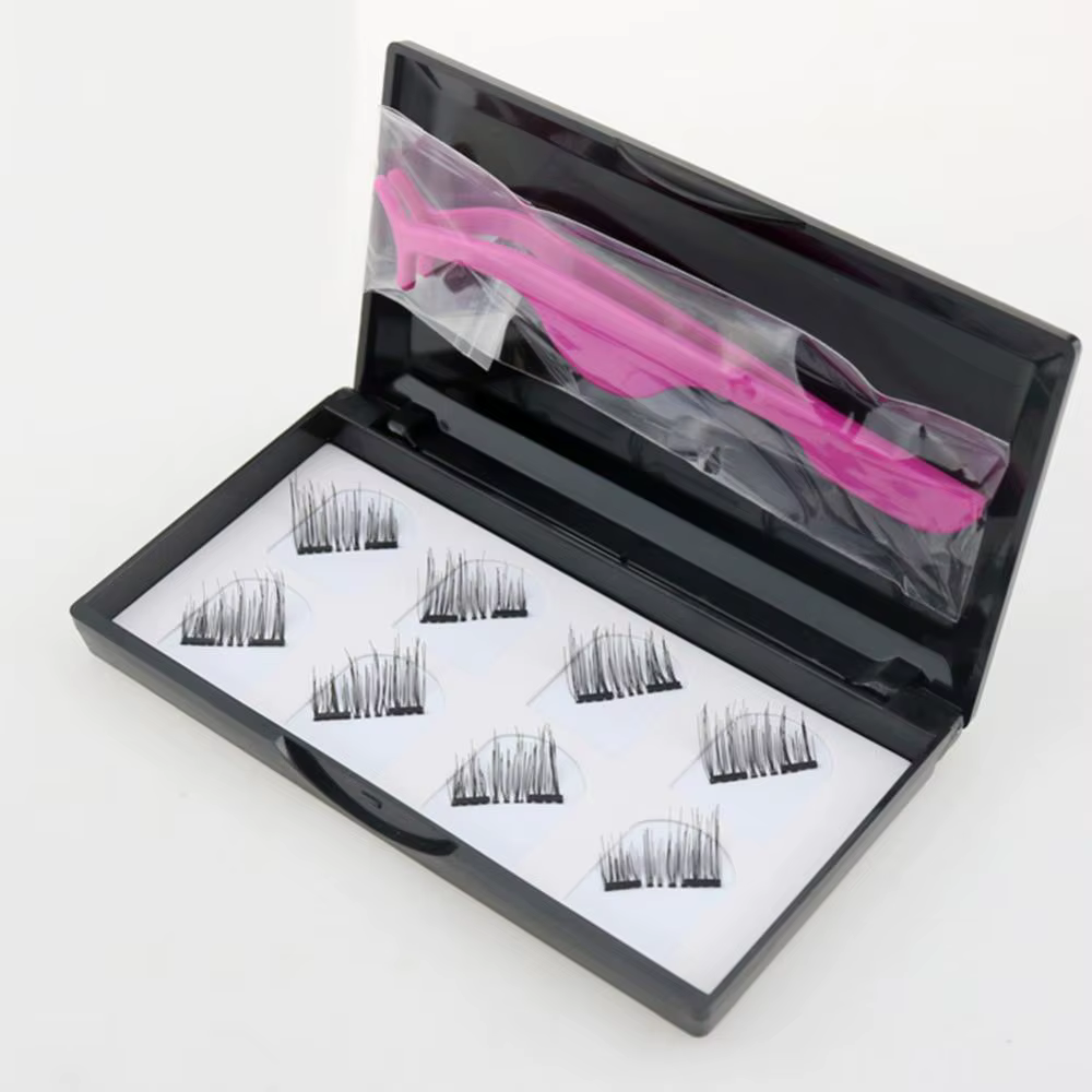 8 pièces aimant naturel faux cils magnétique longs