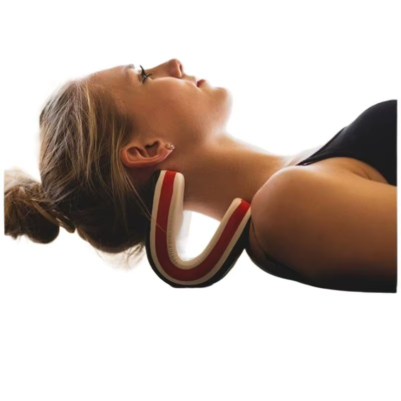 Oreiller de traction cervicale pour soulager la douleur chronique au cou, relaxant ergonomique portable pour le cou et les épaules, pour usage domestique