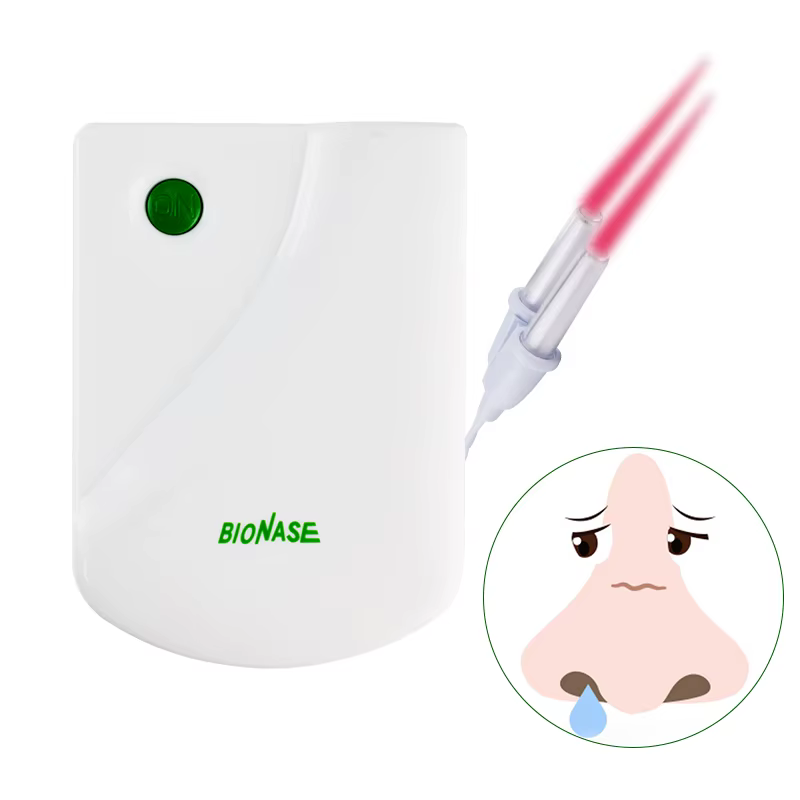Appareil de thérapie laser basse fréquence pour le traitement de la sinusite, de la rhinite, de la fièvre des foins, du nez qui coule et des éternuements