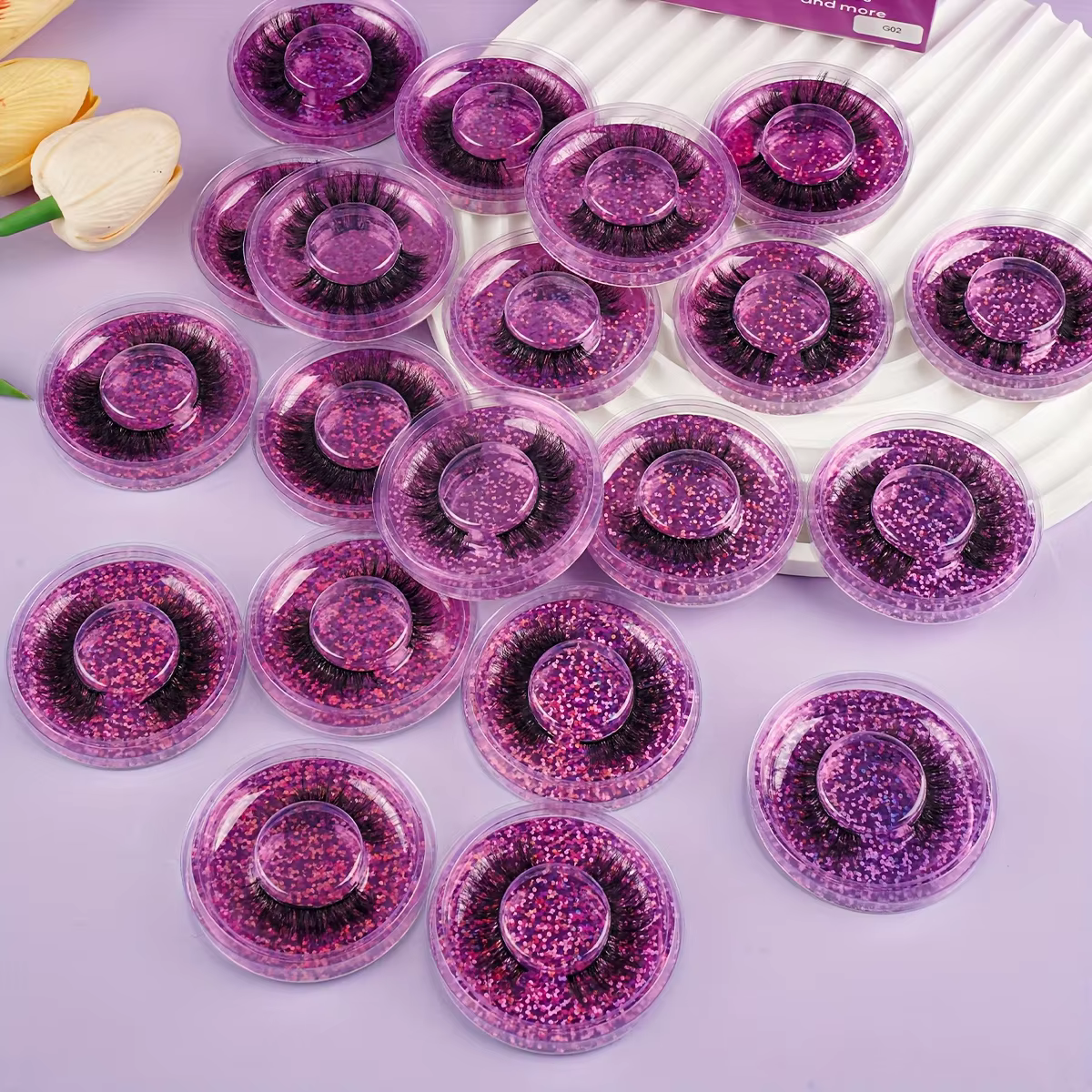 20 paires 4 Styles vaporeux Faux vison