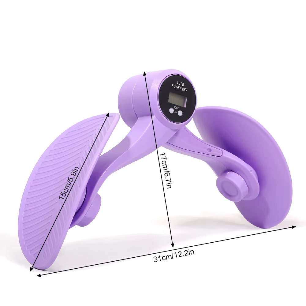 Entraîneur de hanches et de cuisses 360 ° Appareil d'exercice du plancher pelvien pour femmes avec affichage LED rotatif, machine d'entraînement des cuisses internes, post-partum