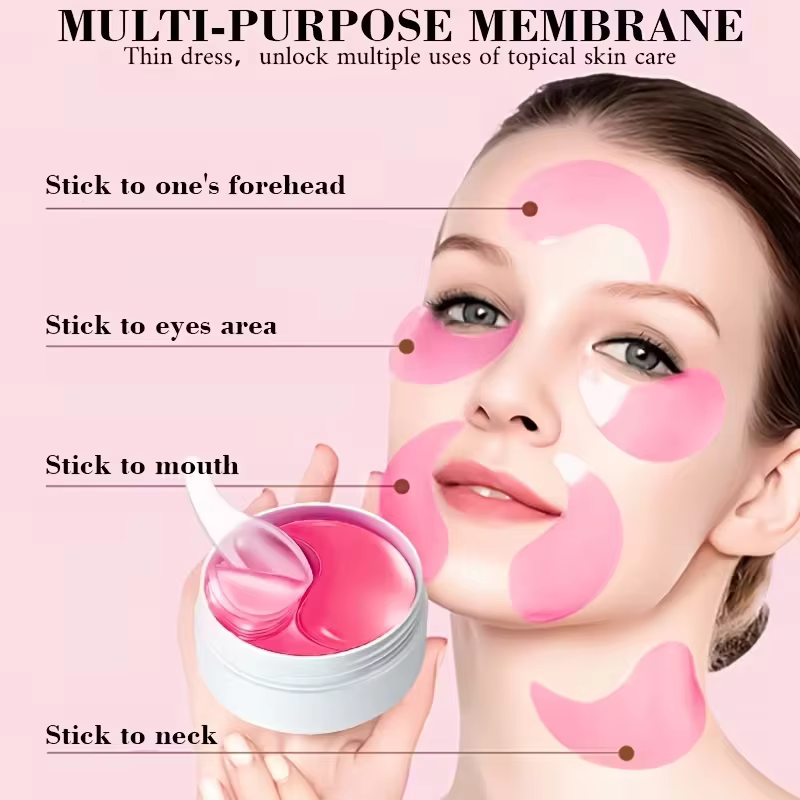 60 Patchs Oculaires en Gel Pn Pink, Patchs sous les Yeux - Hydratation Profonde, pour une Apparence Raffinée, avec une Puissante Expérience Hydratante et Rafraîchissante, les Patchs Oculaires en Gel A