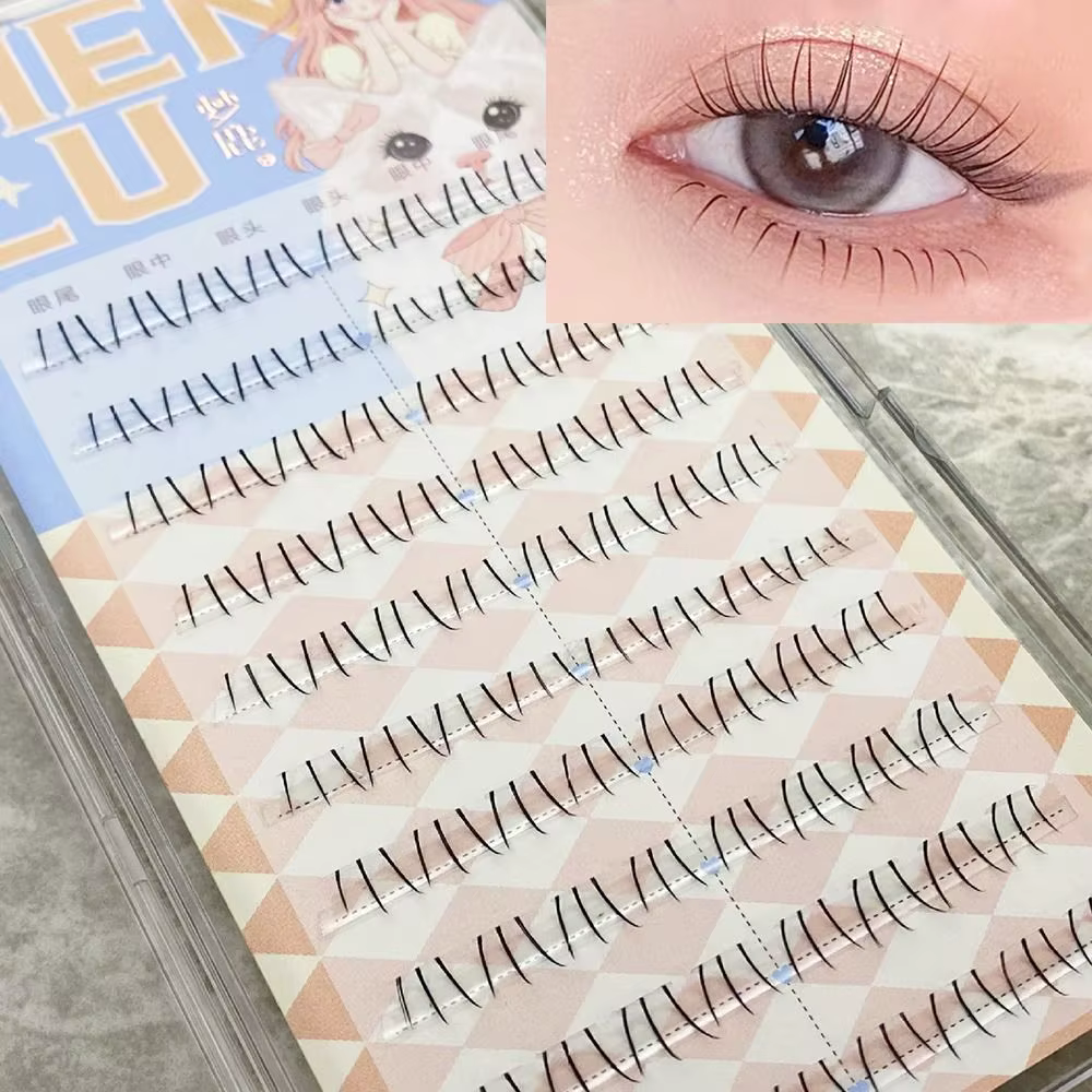 Cils inférieurs coréens Simulation naturelle faux
