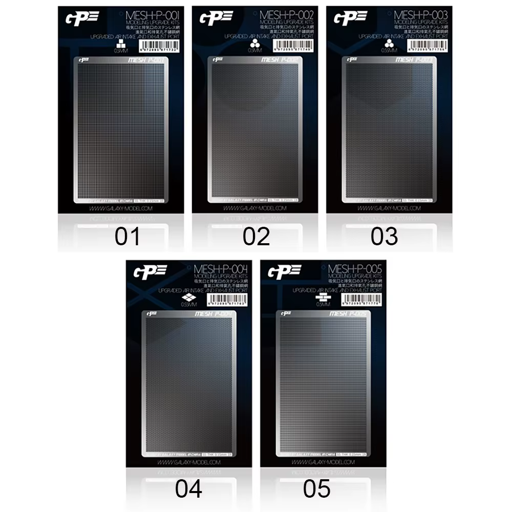 Cellule de maille de radiateur photo gravée pour la modélisation, outil de détail photo gravé, maille tissée universelle/maille droite/maille losange