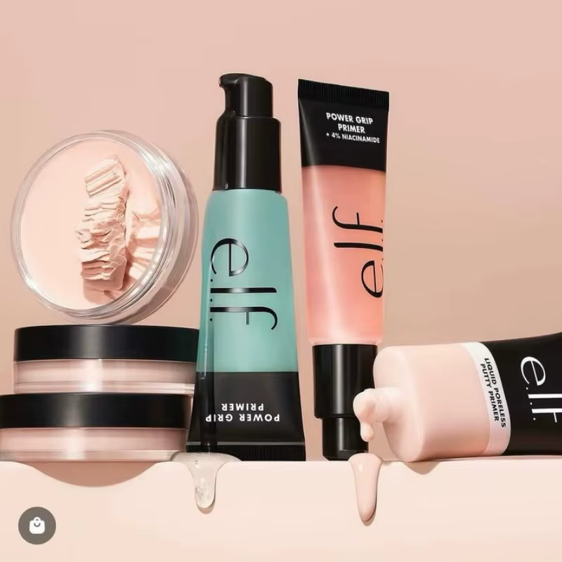 Base de Maquillage ELF : Gel Liquide Effet Zéro Pores, Crème Pré-Maquillage et Couvre-Pores Avant Application