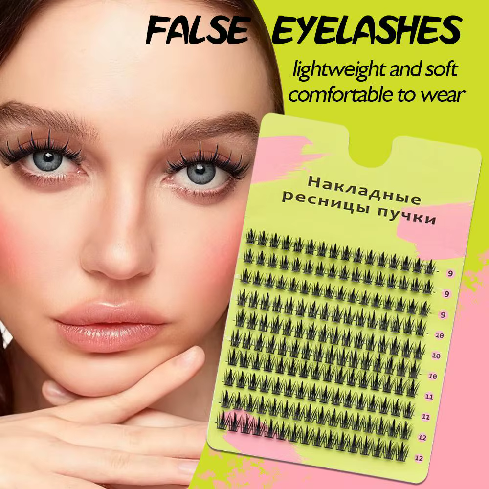 Faux-cils épais à 10 rangées