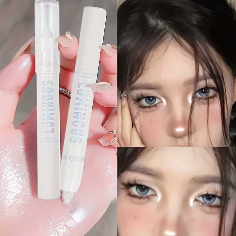 Crayon surligneur de fard à paupières à paillettes longue durée pour le maquillage des yeux – imperméable