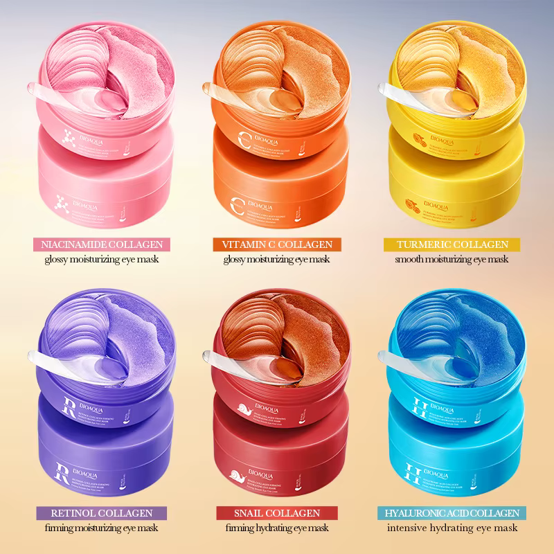 80 pièces BIOAQUA cristal collagène masque pour les yeux Anti cernes Anti-rides hydratant Anti-âge rétinol patchs