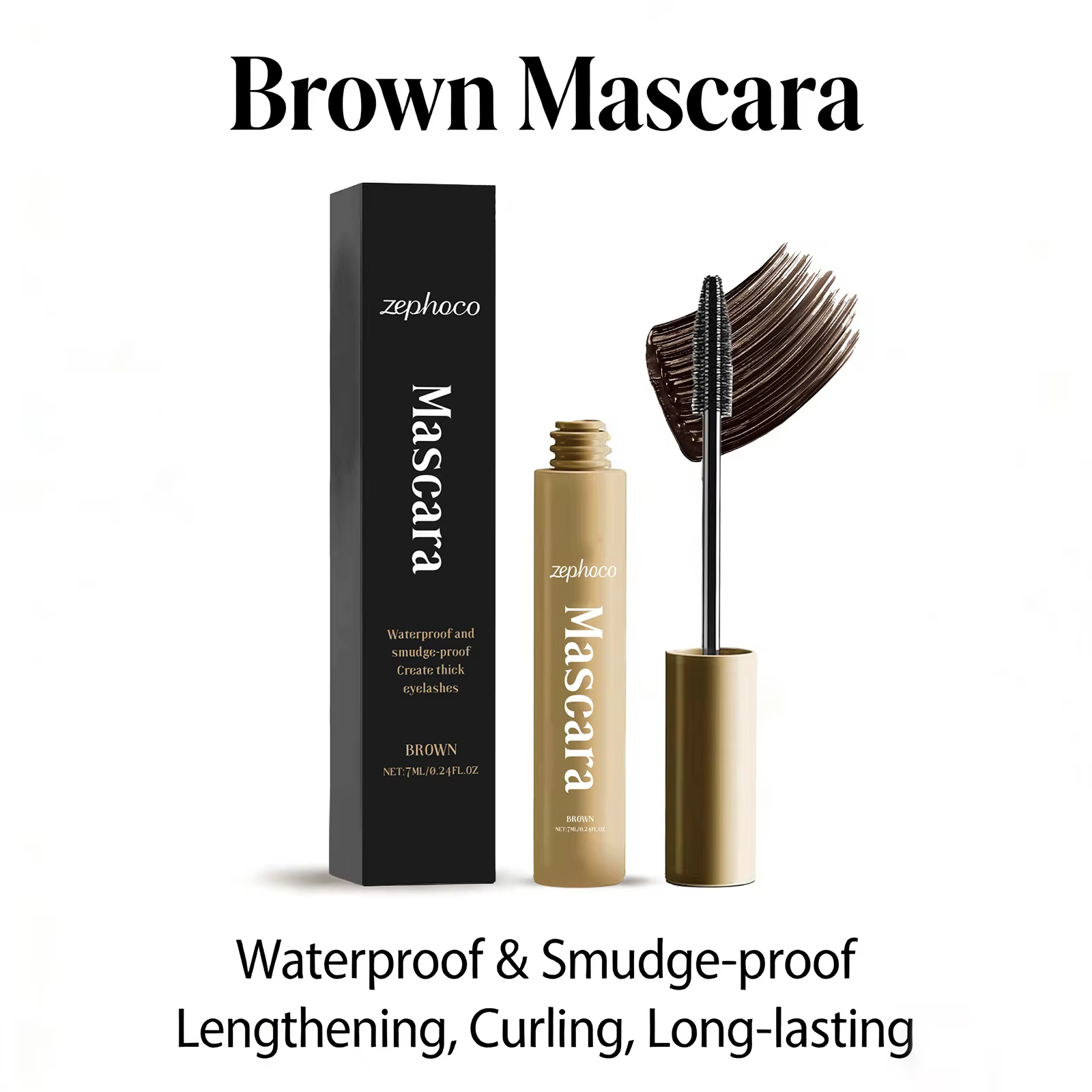 Mascara brun pour boucles naturelles