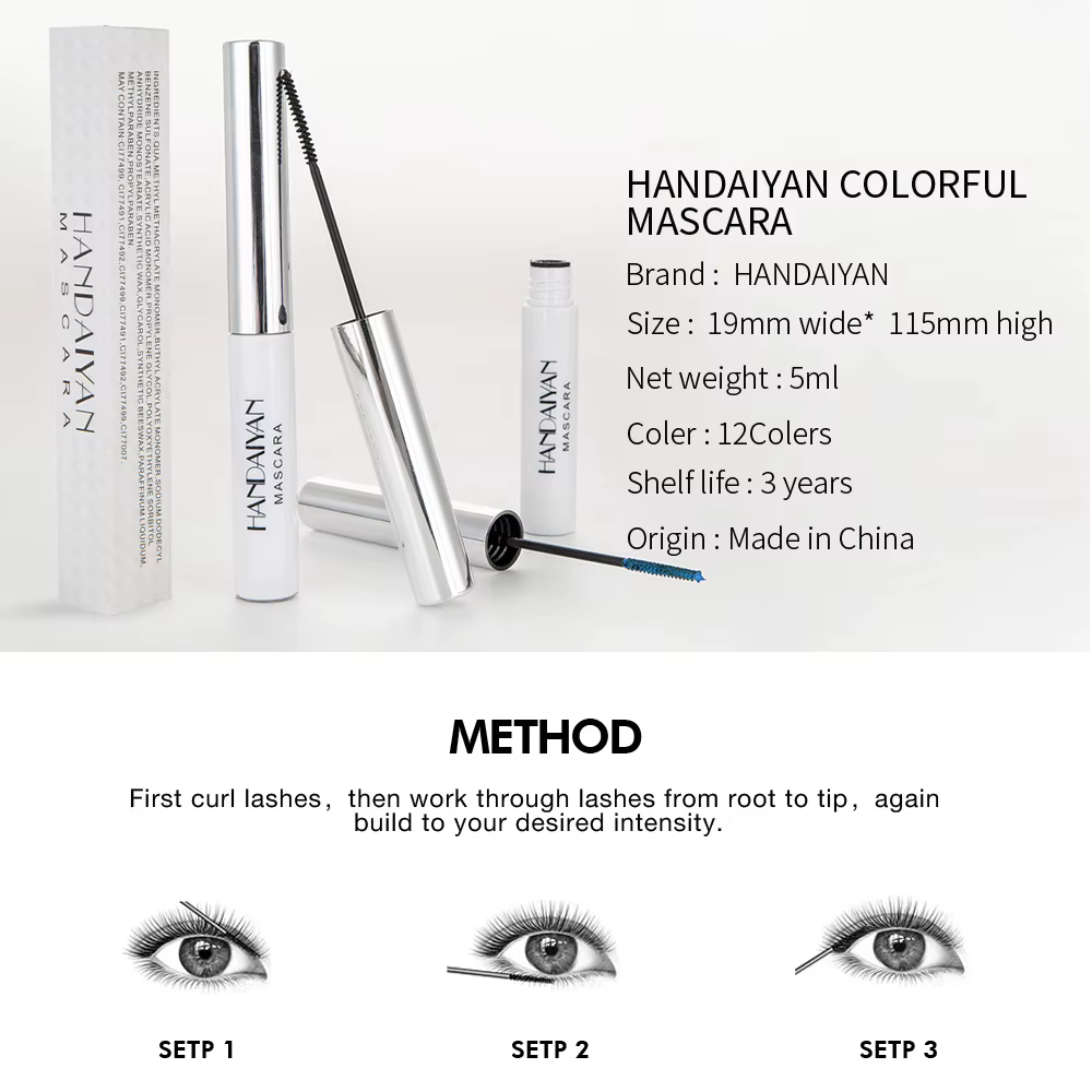 Mascara waterproof à séchage rapide