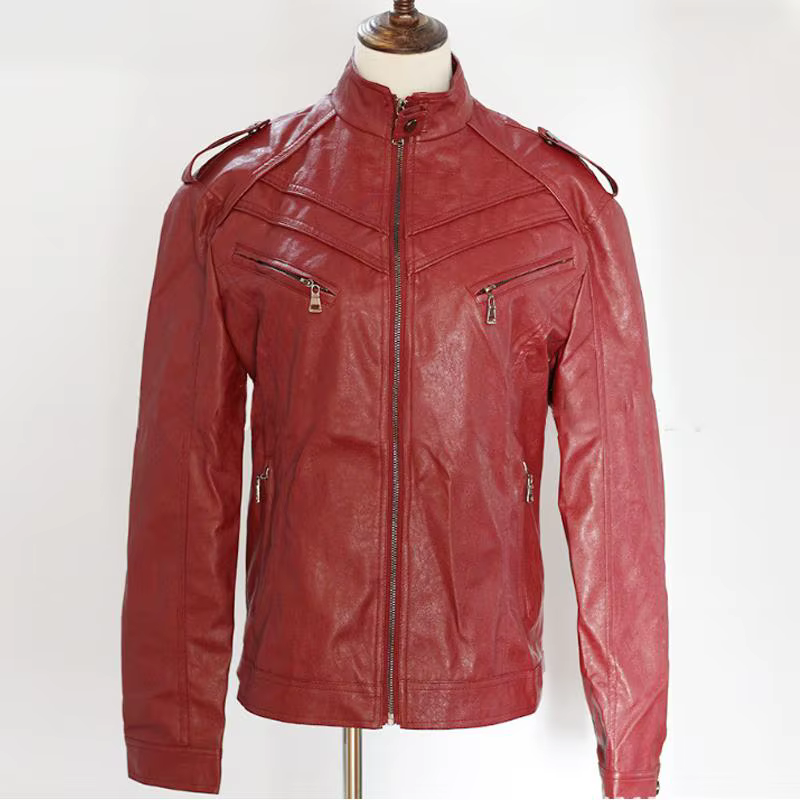Hommes veste en simili cuir moto 5Xl hommes vestes noir Jaqueta De Couro Masculina vêtements d'extérieur mâle coupe ajustée Pu manteaux en cuir homme