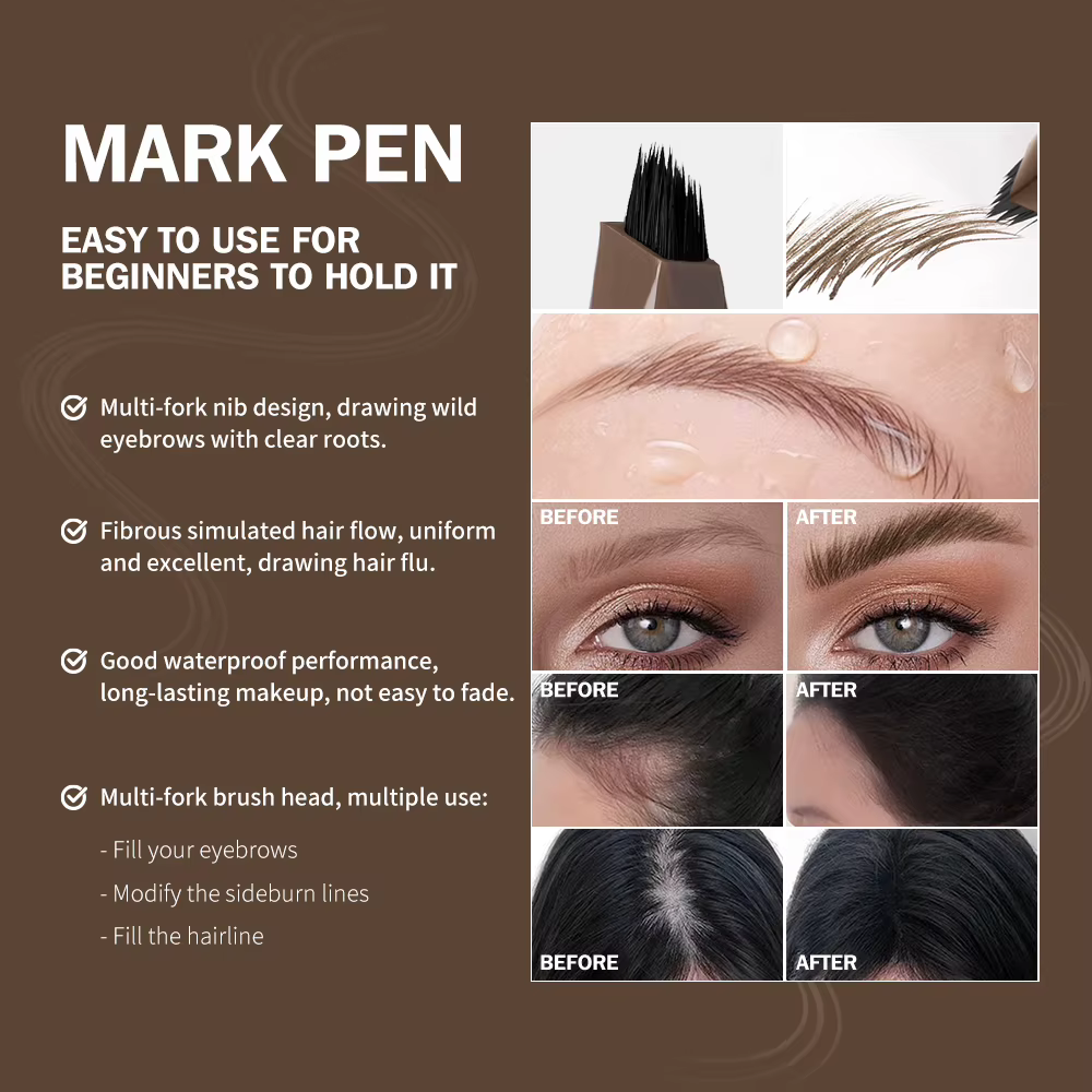 Stylo à sourcils 4D longue durée