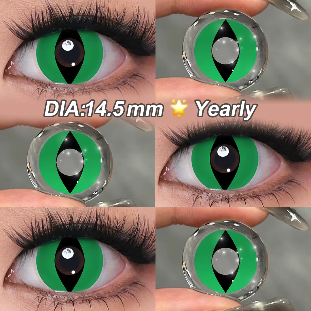 Magister couleur oeil de chat lentilles de Contact pour les yeux Cosplay