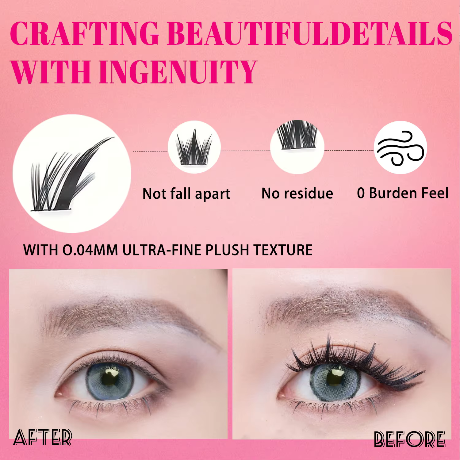192 faux cils, grand volume