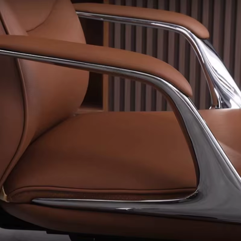 Chaise de bureau ergonomique à dossier haut, avec coussin et roulettes, pour adultes, confortable et relaxante, mobilier design pour la maison