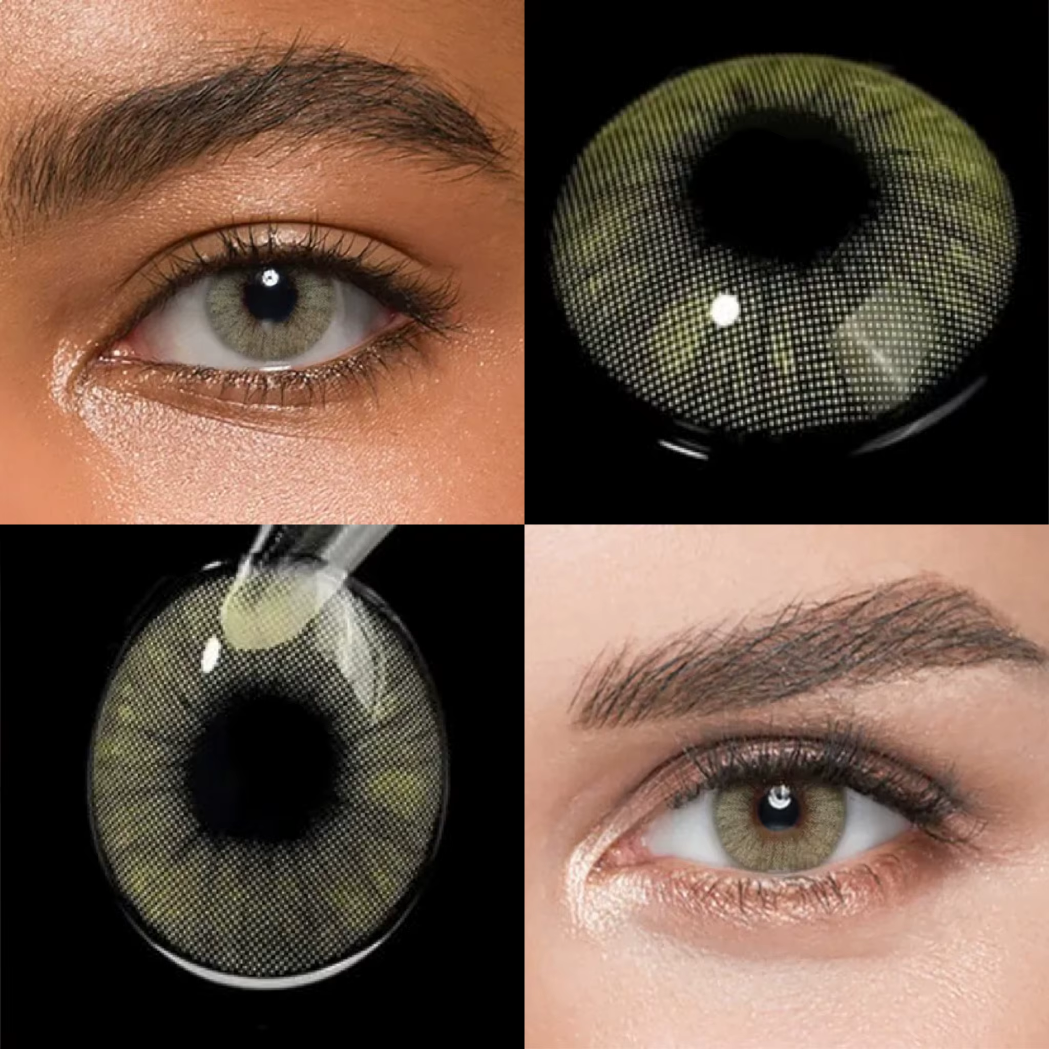 VISUASHOW Lentilles de contact colorées à usage semi-annuel pour maquillage quotidien