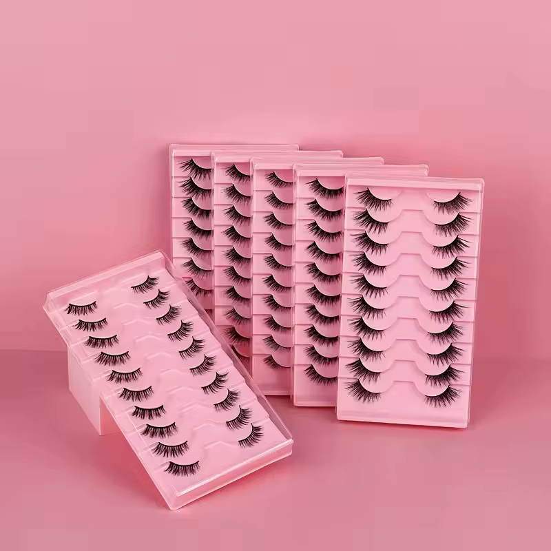 Goodobe demi-oeil 10 paires naturel renard maquillage des yeux faux cils doux style cool vaporeux adapté au