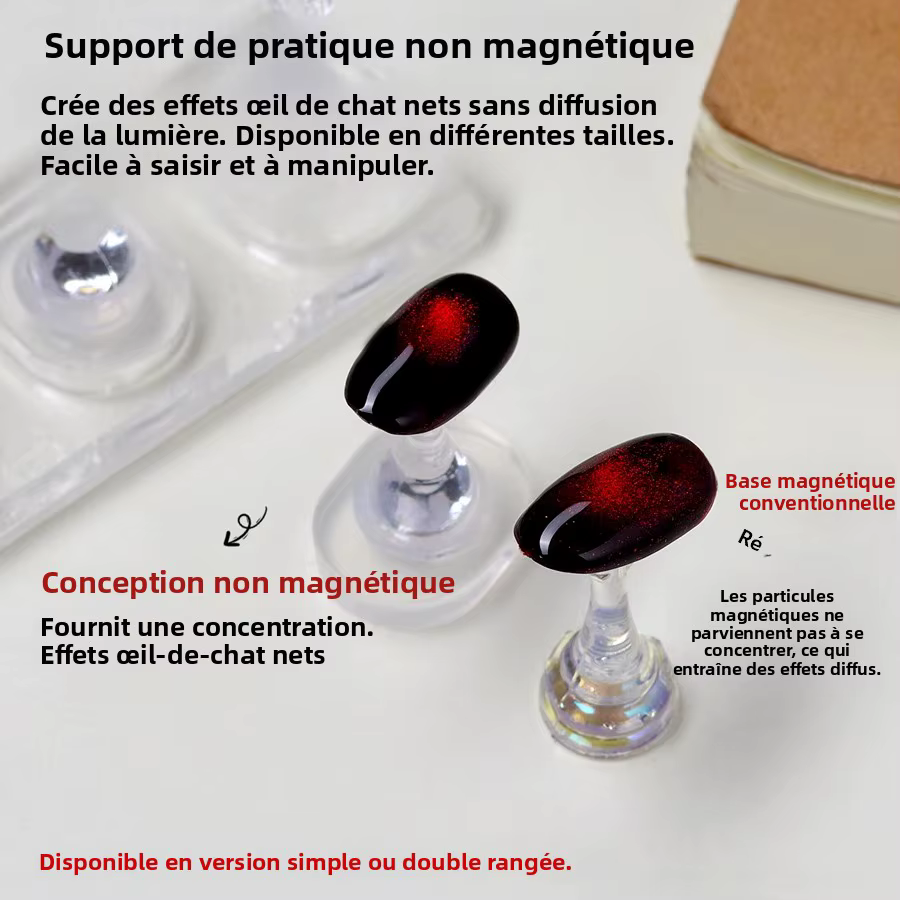 Plateau de Pratique Transparent en Acrylique pour Ongles