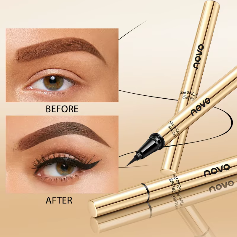 Stylo Eyeliner liquide à pointe en feutre Ultra-fin