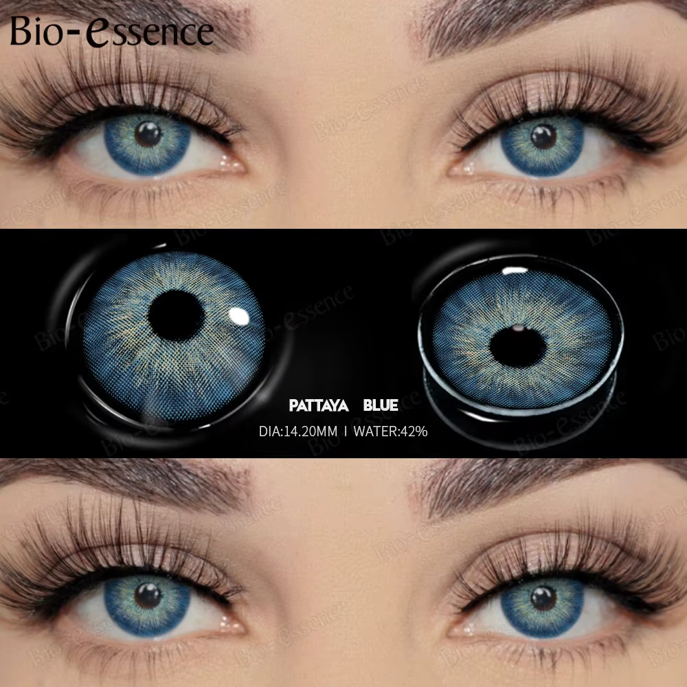 Bio-essence 1 paire de lentilles de contact colorées pour les yeux