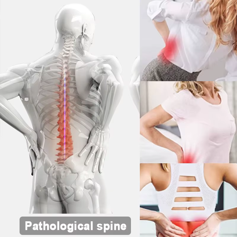 Appareil d'étirement lombaire pour le soulagement des douleurs du bas du dos, dispositif de décompression dorsale, coussin de correction de la colonne vertébrale pour le yoga et la chiropratique