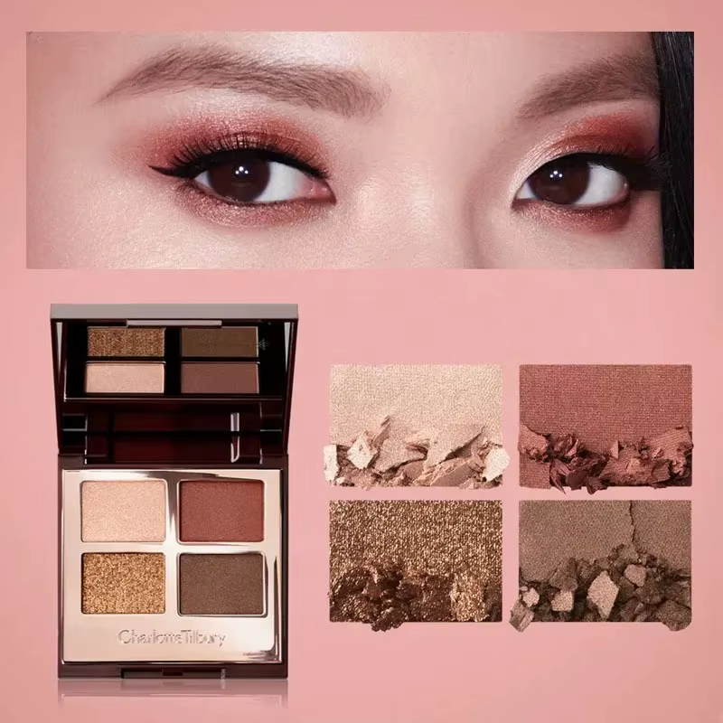Charlotte Tilbury 4Palette Velvet et 9Palette Silk Shimmer – Fards à paupières et blush crème – Effet lumineux naturel
