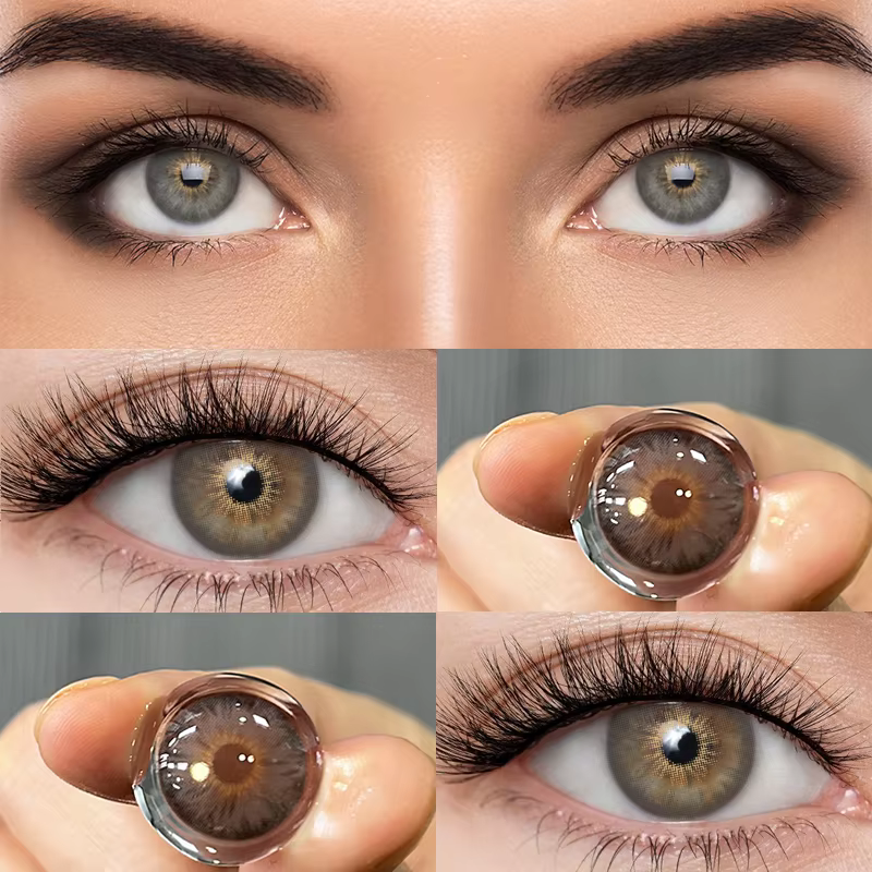 KSSEYE 1 paire de lentilles de Contact de couleur verte pour les yeux