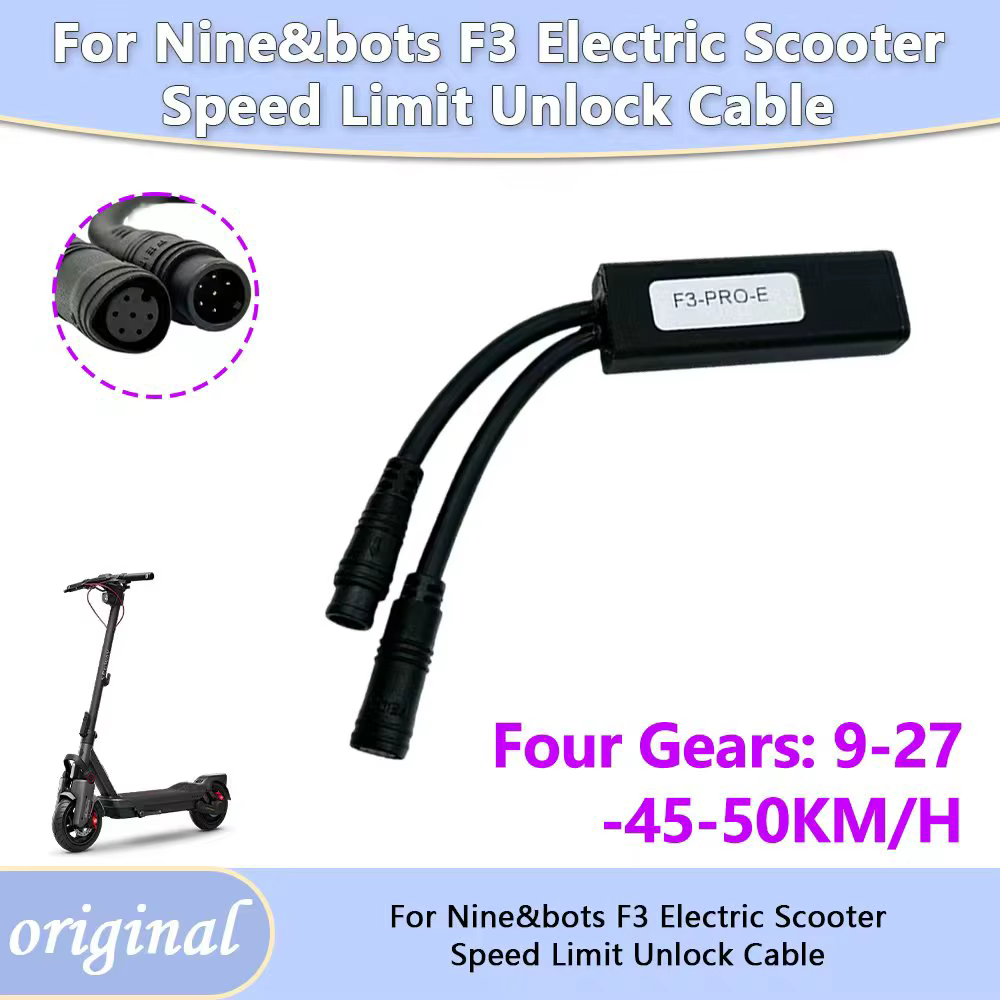 Câble de déverrouillage de vitesse, limiteur de vitesse 9-27-45-50KM/H pour scooter Nine&botts F3, limiteur de vitesse, régulateur de vitesse, F3 Pro, quatre vitesses