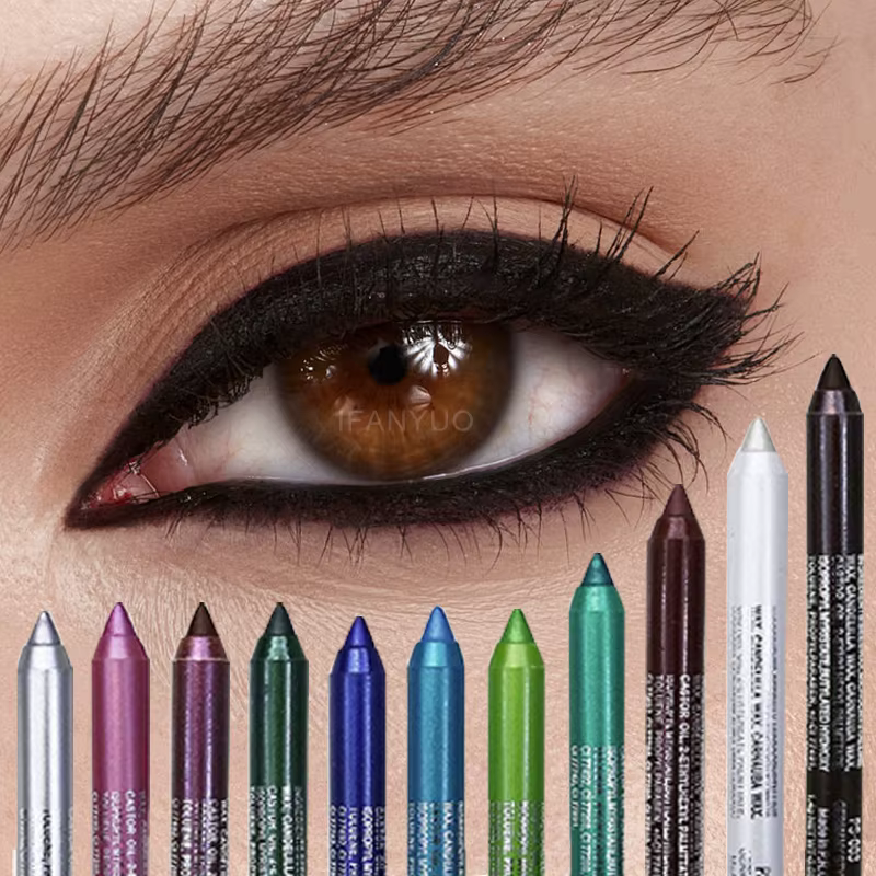 Crayon Eyeliner 17 couleurs, imperméable, longue durée, noir, marron, stylo Gel Eyeliner, fard à paupières multicolore, maquillage mat nacré