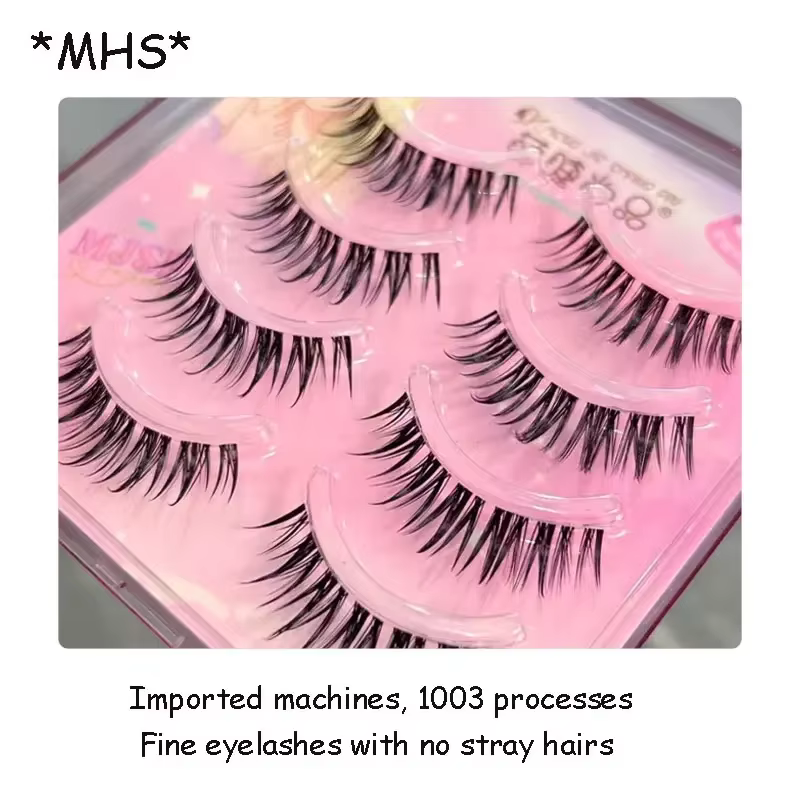 Manga faux cils épais grappes