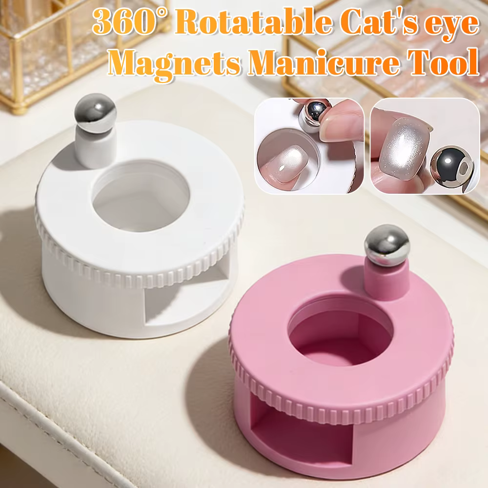 360 ° Outil de manucure rotatif à aimants œil de chat