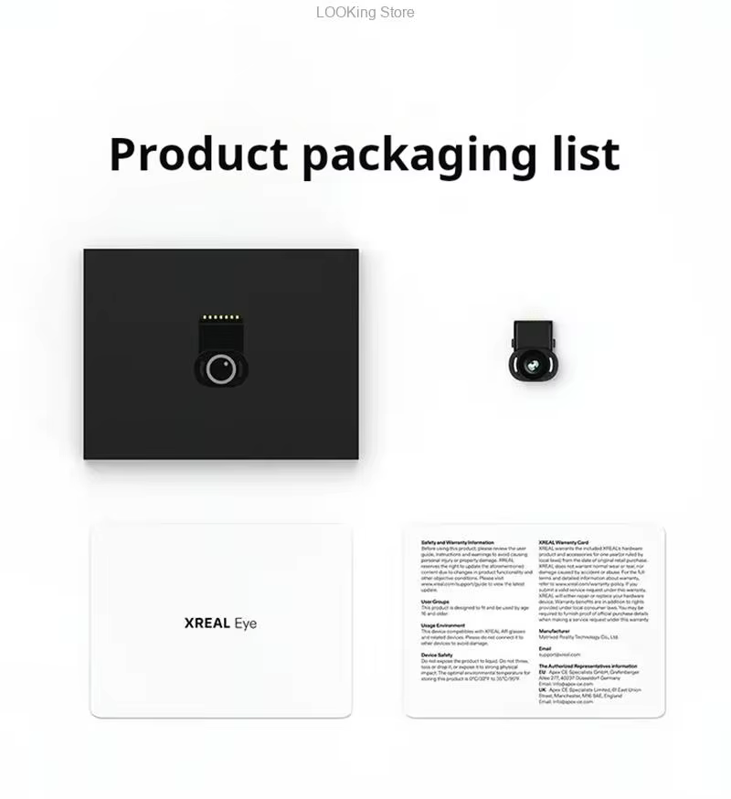 Caméra XREAL Eye 6DoF, Eye of Space, accessoires AR pour lunettes intelligentes AR XREAL One, module d'amélioration de l'espace