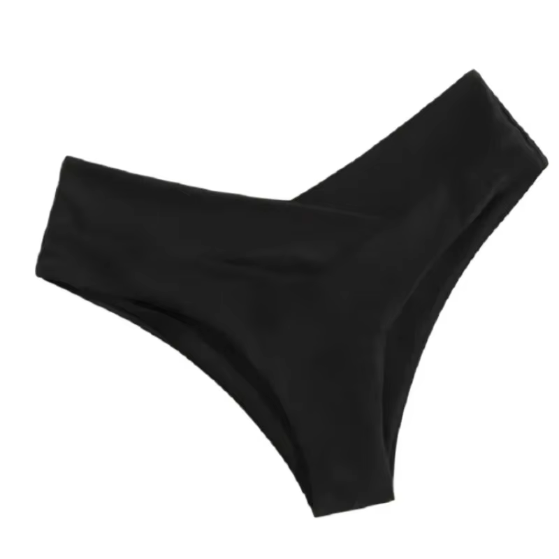 Sexy brésilien string bas de Bikini femmes maillots de bain slips coupe classique short de bain dames maillot de bain V effronté taille haute Bikini