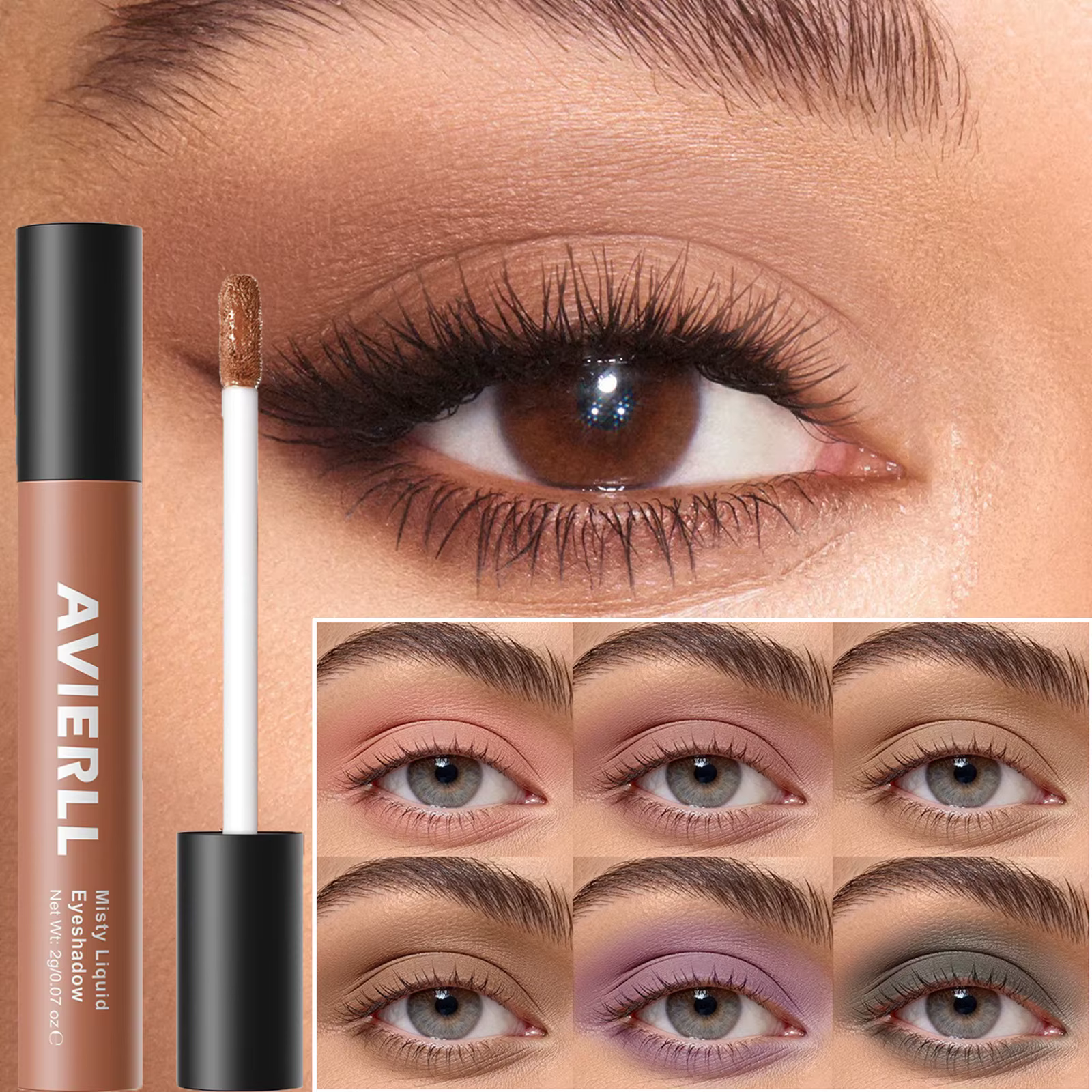 Fard à paupières liquide mat nude 10 couleurs