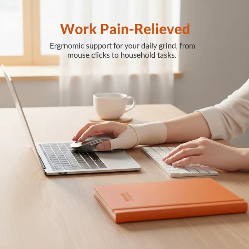 Attelle de soutien du pouce et du poignet pour l'arthrite, soulage la douleur aux doigts, confortable pour le travail et l'exercice