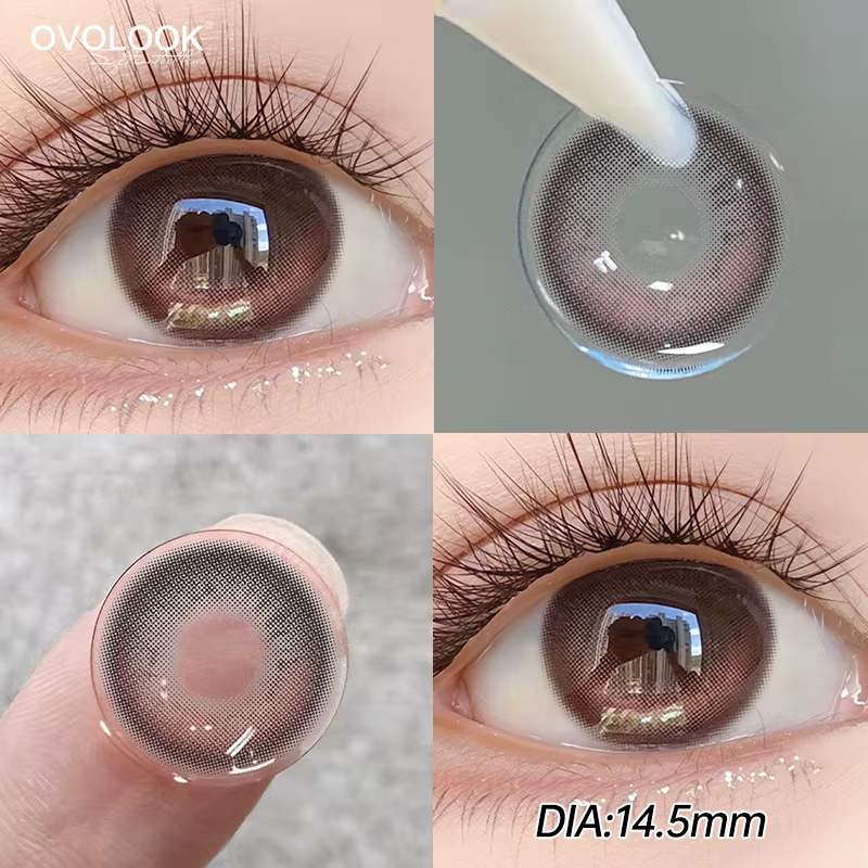 Lentilles de Contact bleues pour les yeux maquillage couleur élèves myopie