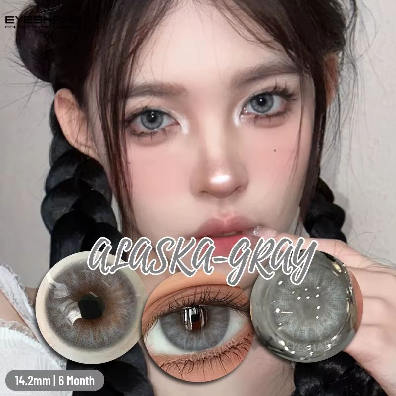 EYESHARE Lentilles de contact colorées pour élèves grises