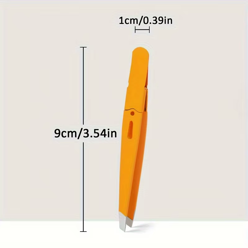 Pince à épiler sourcils en acier inoxydable couleur point d'interrogation